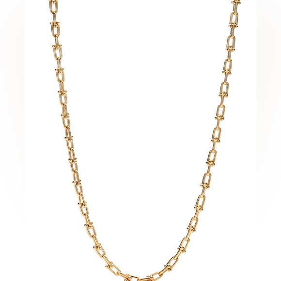 Real Gold Chain Link Necklace - Picture 8 of 10